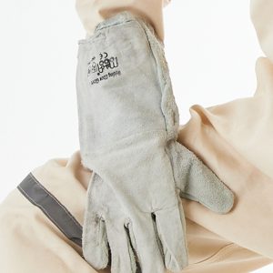 2Pc Chrome Leather Gloves