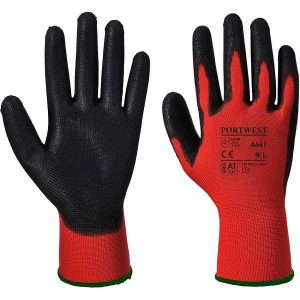 Black Red Flexi Gloves