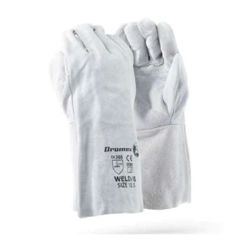 Chrome Leather Double Palm Elbow Length