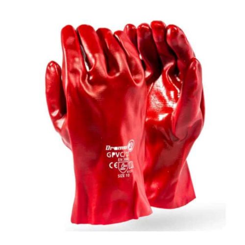 PVC Open Cuff Smooth Palm 27cm Gloves