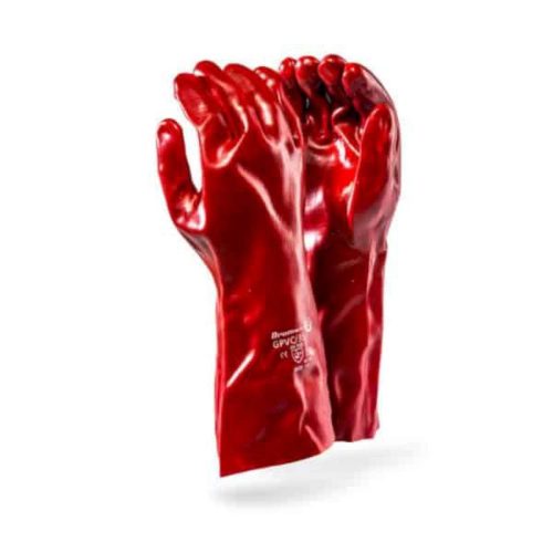 PVC Open Cuff Smooth Palm 35cm Gloves