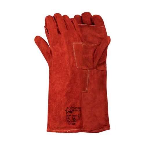 Red Heat Resistant Gloves Elbow Length