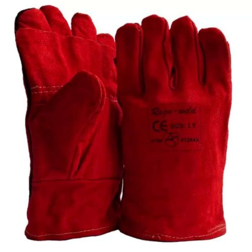 Red Heat Resistant Gloves Wrist Length