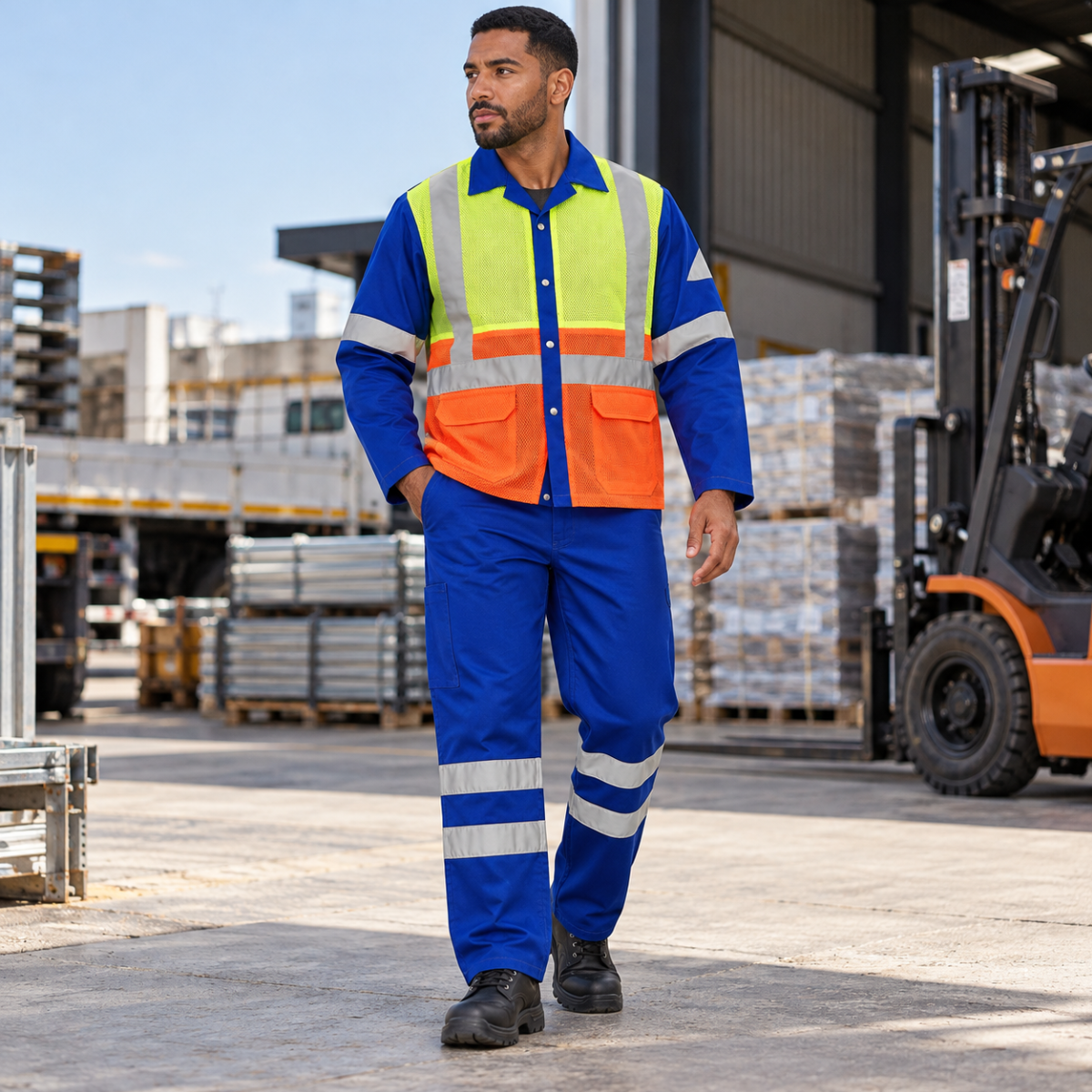Pansula Integrated Reflective Worksuit 80/20 - Image 4